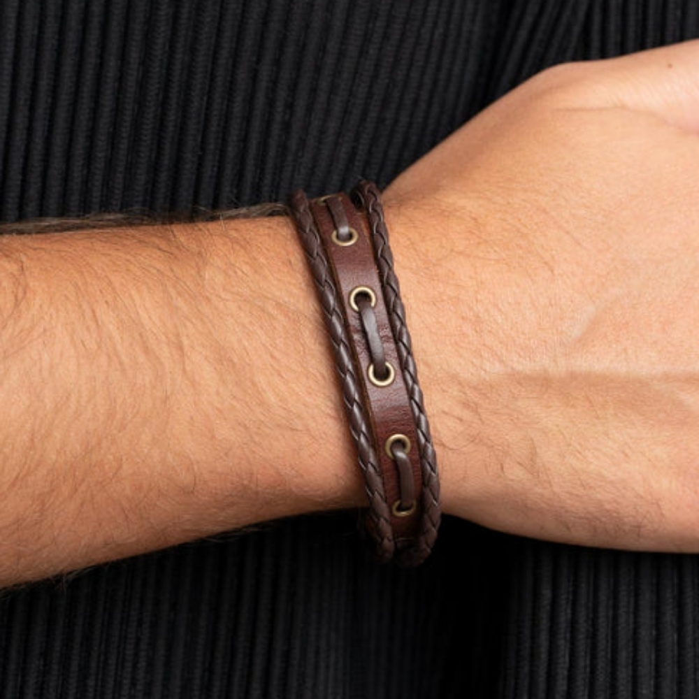 Genuine Braided Leather Bracelet - Fashion Accessories